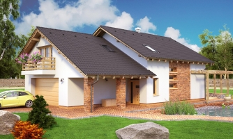 Einfamilienhaus mit Doppelgarage.